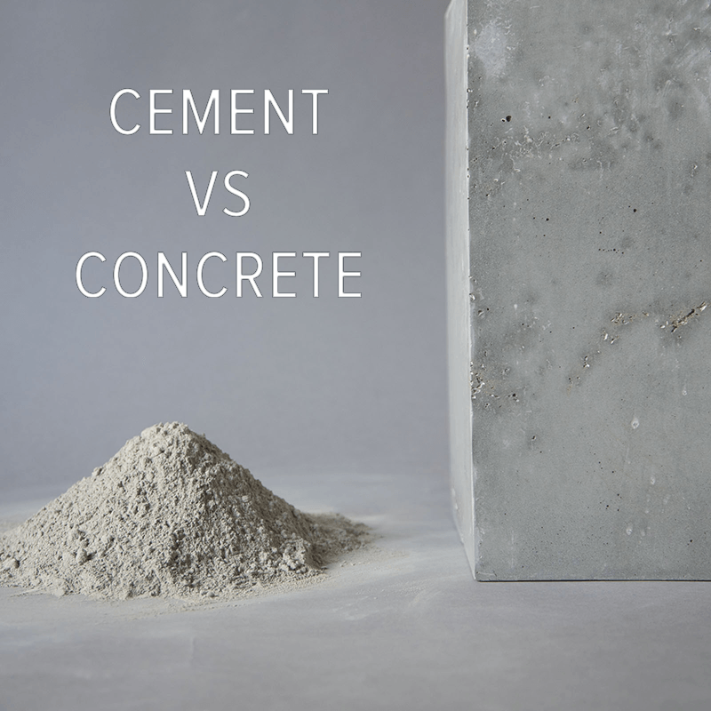 CONCRETE VS CEMENT